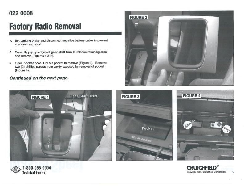 Crutchfield Mastersheet For DIY Stereo And Speaker Removal